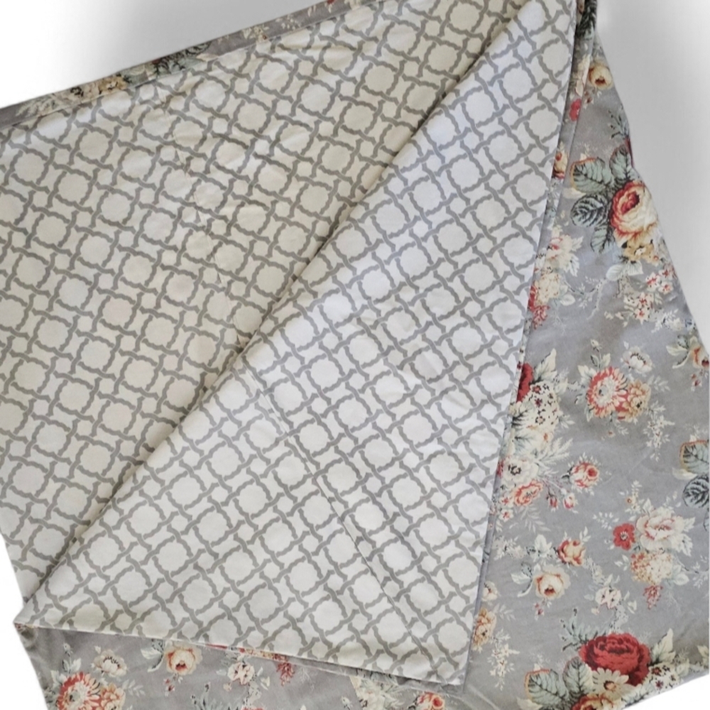 NEW Custom Reversible Linen Duvet Set Full 85x89 + 2 Shams Custom Made